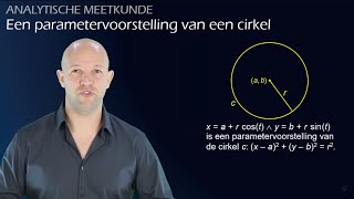 Een parametervoorstelling van een cirkel  Analytische meetkunde vwo B  WiskundeAcademie [upl. by Tilagram899]