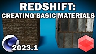 Cinema 4d 20231 Redshift Creating Materials From Online Textures [upl. by Attenev]