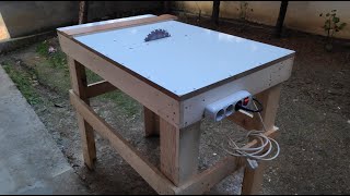 Tezgah Testere Nasıl Yapılır  How to make a Homemade Table Saw [upl. by Nnahs682]