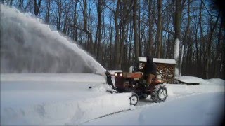 Berco Snowblower on Diesel Bolens HT20 Blizzard 2016 [upl. by Francesca959]