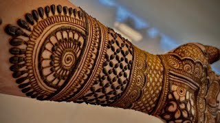 Beautiful Full Hand Mehndi Designs Chaat Pooja Mehendi Bridal Mehandi Easy [upl. by Hilton544]