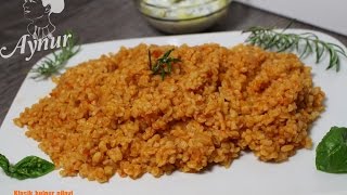 Klassischer Bulgur Reis Rezept Klasik bulgur pilavi [upl. by Ayeka]