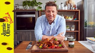 HarissaHähnchen aus dem Ofen  Jamie Oliver auf Deutsch [upl. by Araccat358]