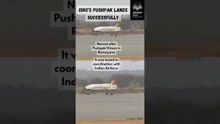 ISROs PUSHPAK reusable launch vehicle lands successfully [upl. by Ezechiel395]