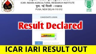 icar iari technician result date 2023  icar technician result update  icar t1 tier 2  latest [upl. by Padriac]