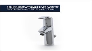 GROHE Eurosmart basin tap – water and energysaving [upl. by Abihsot]