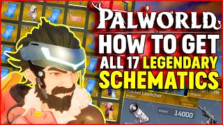 HOW TO GET ALL LEGENDARY SCHEMATICS  ALL LOCATIONS  PALWORLD GAMEPLAY [upl. by Ataynik239]