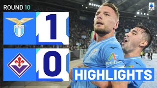 LAZIOFIORENTINA 10  HIGHLIGHTS  Immobile wins it at the death  Serie A 202324 [upl. by Kolk107]