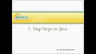 jBehave Map Story file Steps to Java [upl. by Dnalyaw]