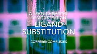 DEMO LIGAND SUBSTITUTION IN COPPERII COMPLEXES ALEVEL CHEMISTRY [upl. by Rollet]