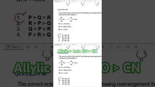 Rearrangement Reaction order [upl. by Asamot]