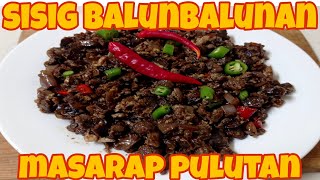 HOW TO COOK SPICY CHICKEN GIZZARD SISIG  SISIG BALUNBALUNAN  OragonVlogs [upl. by Annahtur988]