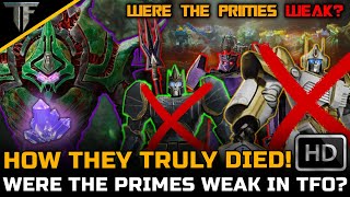 Why Did The 13 Primes Died So Easily Against The QuintessonsExplained  Transformers One2024 [upl. by Apps80]