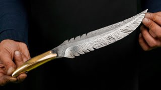 This feather is able to cut off even metal A knife that will definitely grab all the attention [upl. by Atiuqal]