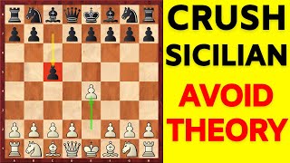 Solid Chess Opening Against the Sicilian Defense  Avoid ALL Theories [upl. by Prima418]