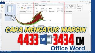 Cara Mengatur  Membuat Margin 4433  4343 pada Ms Office Word [upl. by Oribella]