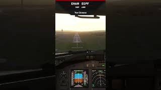 PMDG 737800 Amsterdam to Glasgow UK  MSFS  Full Flight with VATSIM LIVE ATC [upl. by Hsu]