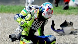 Aragon 2014  MotoGP  Valentino Rossi Crash [upl. by Edahc]