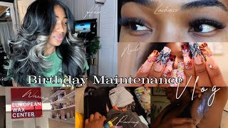 BIRTHDAY PREP amp MAINTENANCE  PACKING LASHES HAIR APPOINTMENT amp WAXING  ERICA SYMONE [upl. by Susumu]