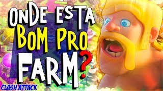 EM BUSCA DOS MELHORES FARMS NO CLASH OF CLANS [upl. by Aruasor]