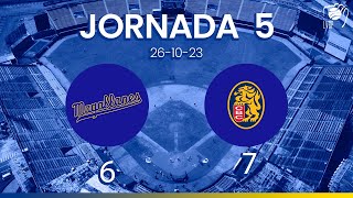 JORNADA 5 RESUMEN  Navegantes del Magallanes 6  Leones del Caracas 7  LVBP 2324 261023 [upl. by Ardnassak789]