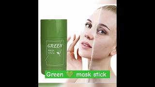 Green mask stick greenmaskstick beauty beautytips beautyhacks viralvideo shorts ytshorts [upl. by Lahcear55]