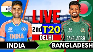 India vs Bangladesh 2nd T20  Live Cricket Match Today  IND vs BAN Live Match Today  IND vs BAN [upl. by Anelam]