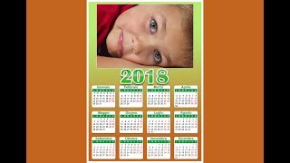 Photoshop Template Calendario  Tutorial 198 Bis Italiano [upl. by Nede269]