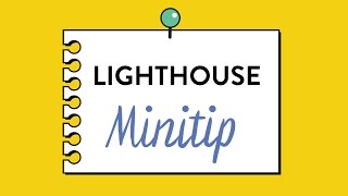 Lighthouse Totally Tooling Tips S3 Mini Tip [upl. by Nylrad]