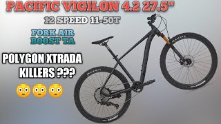 Pacific vigilon 42 sepeda gunung mtb 275quot pesaing polygon xtrada 5 6 7 Harga 4  5 jutaan terbaik [upl. by Bouzoun]