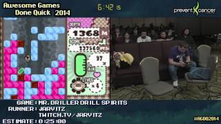 Mr Driller Drill Spirits  Live SPEED RUN 00953 by Jarvitz AGDQ 2014 [upl. by Nywroc]