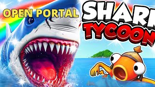 HOW TO OPEN THE PORTAL ON SHARK TYCOON SIMULATOR  Find 5 secret statues location tutorial [upl. by Leonardo]