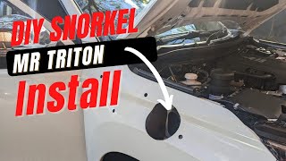 MR Mitsubishi Triton Safari Snorkel Install  Step by Step Guide [upl. by Aihpos]