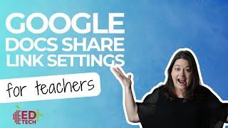 Google Doc Share Options  APS QuickTip 132 [upl. by Ahsi311]