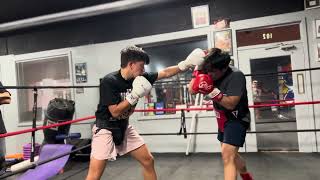 Self taught No Fights Vs Pro Boxer Sparring wo Headgear [upl. by Ias]