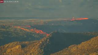 June 15 2024 Lava Overflow at North Lava Lake of Iceland Volcano [upl. by Aniweta7]