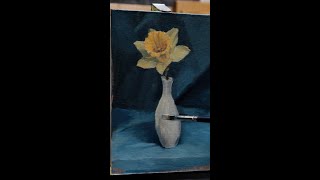 Flower Painting Tutorial How to Paint Daffodils in a Vase 🌼🎨🖌️ [upl. by Higgins]