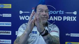 Peter Wright DEFIANT quotIm loving them talking about Gary and Humphries  it keeps the eyes off mequot [upl. by Stafani114]