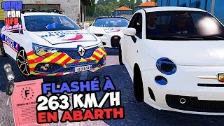 COURSE POURSUITE ABARTH 595 VS BUGATTI CHIRON  A4L VICE CITY [upl. by Best]