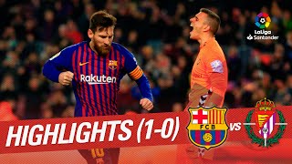 Highlights FC Barcelona vs Real Valladolid 10 [upl. by Hamford]