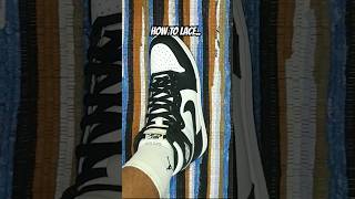 Mastering the Art of Lacing Air Jordan 1 Panda shorts jordan airjordan sneakers sneakerhead [upl. by Orit]