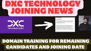 Dxc technology Onboarding updateDxc Joining after domain training [upl. by Ehtyaf]