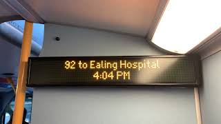 92 to Ealing Hosptial [upl. by Eoz]