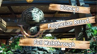 Disneys Polynesian Village Resort Walkthrough  Disney World 2024 [upl. by Ajssatsan]