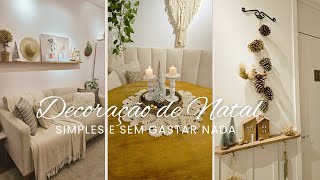 DiY  IDEIAS SIMPLES DECORAÇÃO DE NATAL SEM GASTAR NADA [upl. by Vladamir]