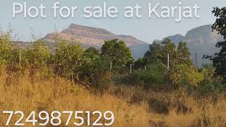 Plot for sale at Karjat28 Guntha250 lacs per Gunthanegotiablemountain view [upl. by Notgnimer]