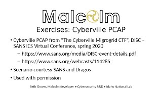 Malcolm Exercises Cyberville PCAP [upl. by Sualkin]