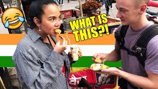 Foreigners Try Indian Street Food 😂Delhi Vlog  Shivam Trivedi [upl. by Vinna378]