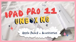  Refurbished iPad Pro 2018 11” 📦 UNBOXING Pencil ✏️ Accessories [upl. by Il]