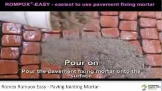 Romex Rompox Easy Pointing Mortar  Jointing Compound [upl. by Corinne]